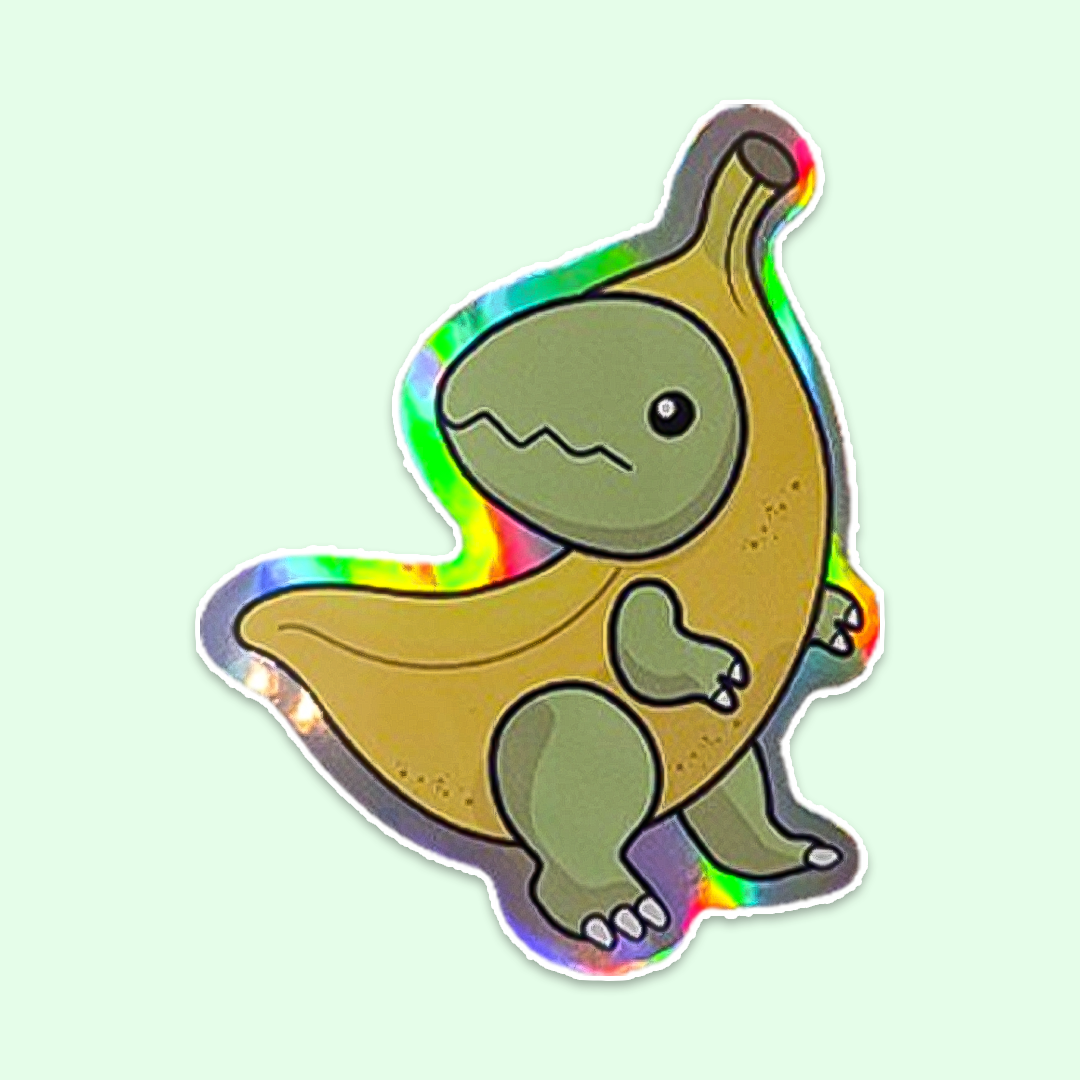 Bananasaurus Curious Sticker - Explore the Wild Side!